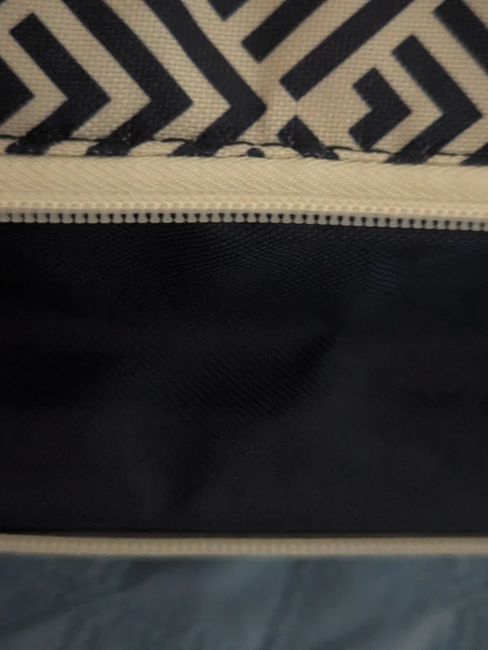 Navy and White Lunch Bag